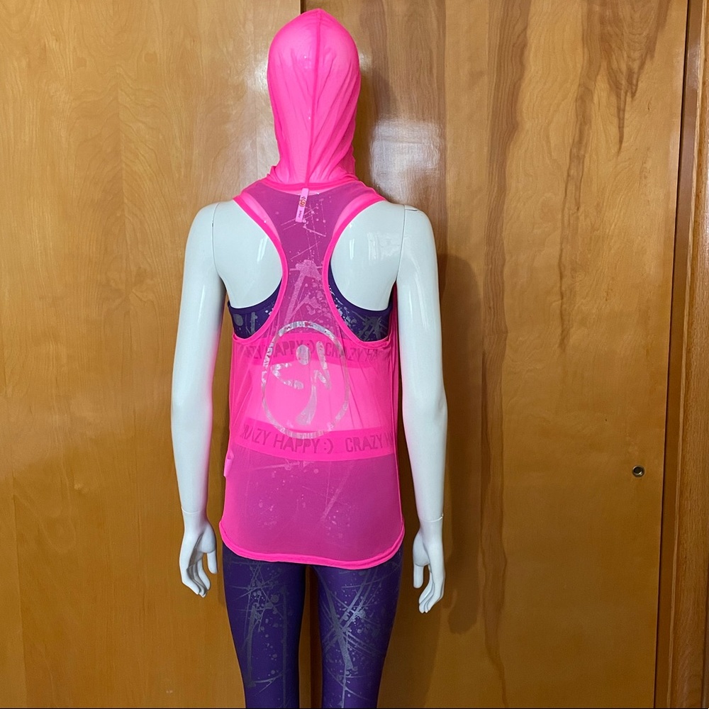 Rare Zumba Sports Bra - Medium Leggings - Small Tank - XS/S Set Hood Mesh - Picture 6 of 16